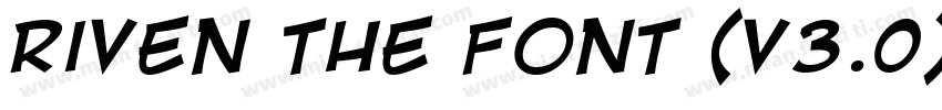 Riven The Font (v3.0)字体转换